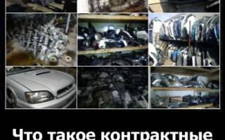 Контрактные запчасти это какие