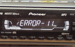 Магнитола pioneer ошибка 23 флешка