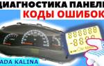 Коды ошибок штат калина